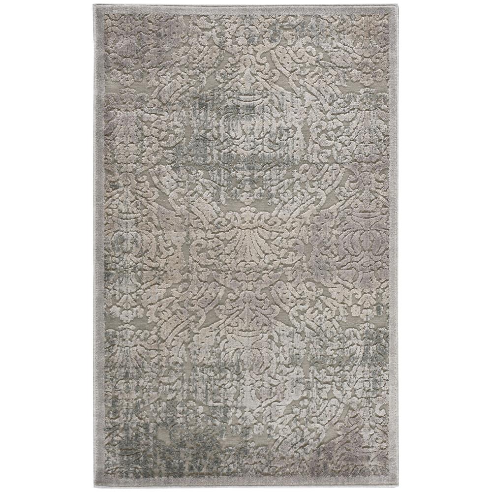 Nourison GIL09 Graphic Illusions 2 Ft.3 In. x 3 Ft.9 In. Indoor/Outdoor Rectangle Rug in  Grey